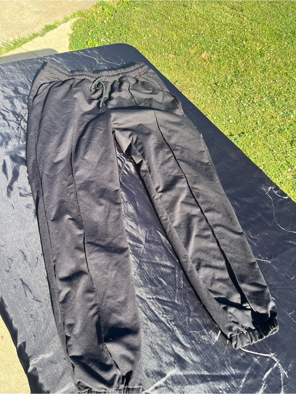 Black Drawstring Jogger Pants